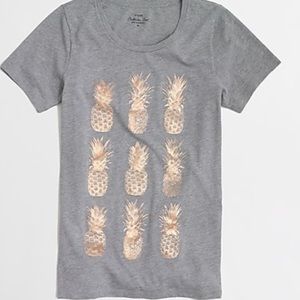 JCrew Collectors Pineapple Tee, size M.